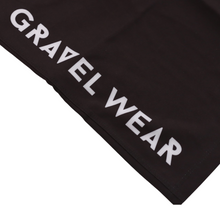 Load image into Gallery viewer, Gravel Ride Shorts Black Leg logo design
