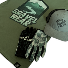 Load image into Gallery viewer, Gravel Wear T Shirt, Gloves and Hat with logo
