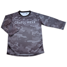 Load image into Gallery viewer, Gravel Ride 3/4 Sleeve Classic Jersey - Camo Front
